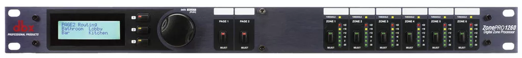 dbx zonePRO 1260  12x6 数字音频矩阵